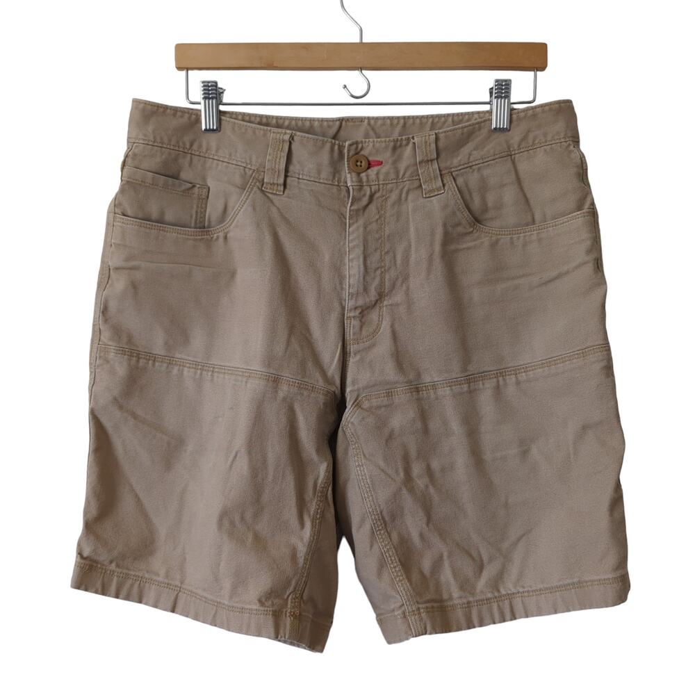 The North Face Men's Casual Utility Shorts Double Knee Brown Khaki‎ Size 34